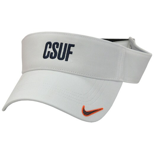 Nike CSUF Sideline Visor -White